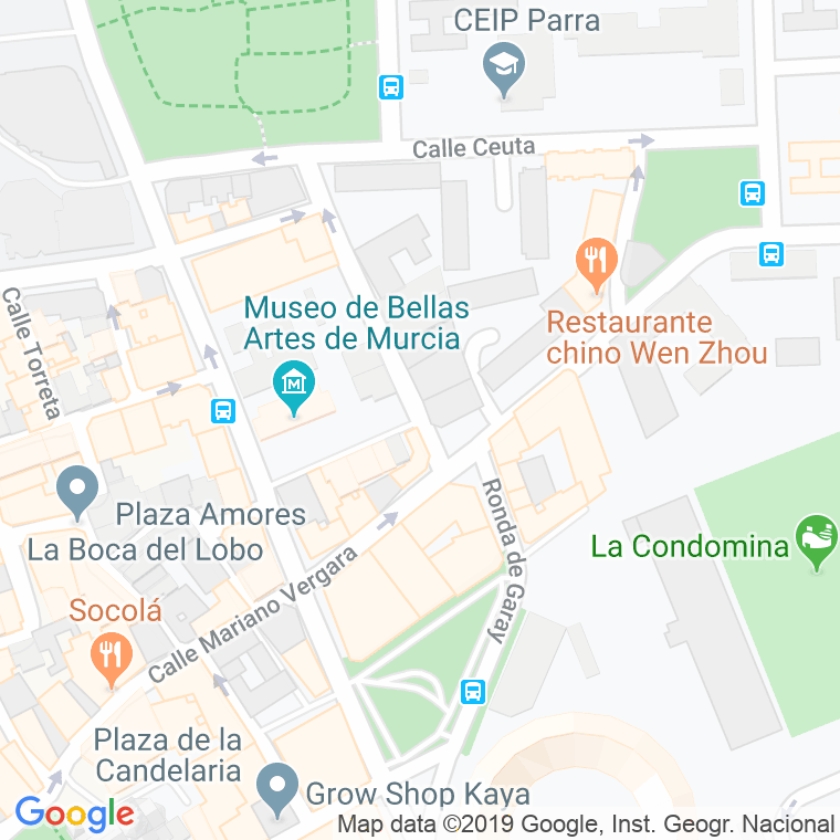 Código Postal calle Joaquin Baguena en Murcia