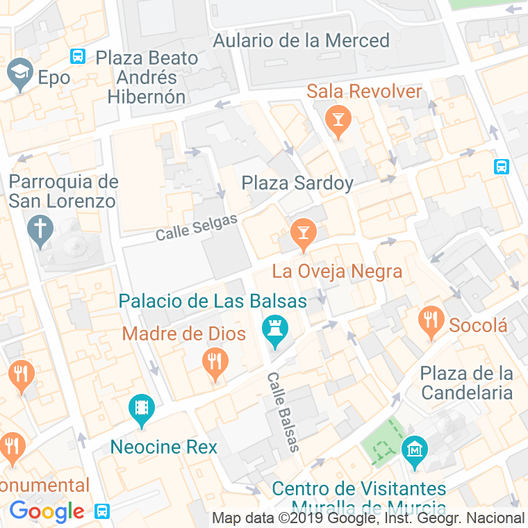 Código Postal calle Santa Quiteria   (Impares Del 13 Al Final)  (Pares Del 14 Al Final) en Murcia