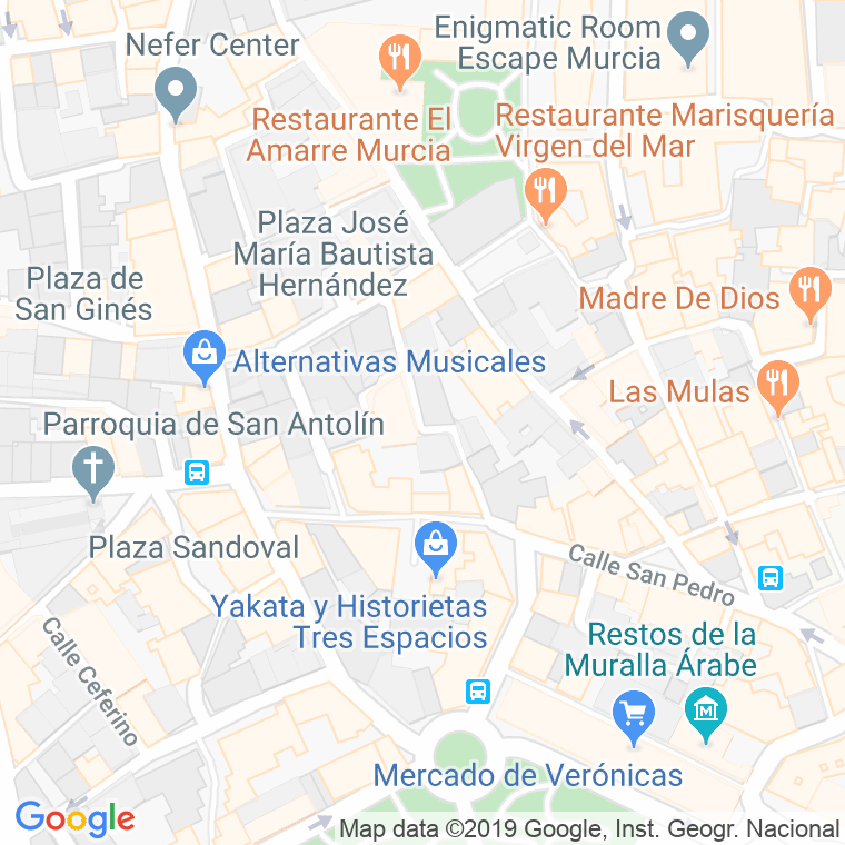 Código Postal calle Cortes en Murcia