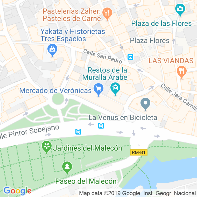 Código Postal calle Veronicas en Murcia