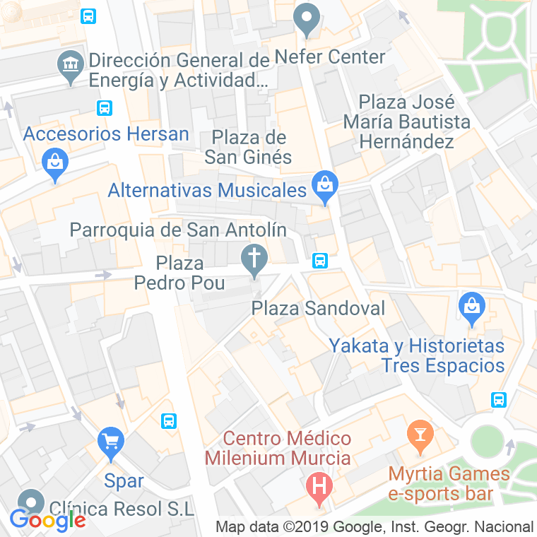 Código Postal calle Vidrieros en Murcia
