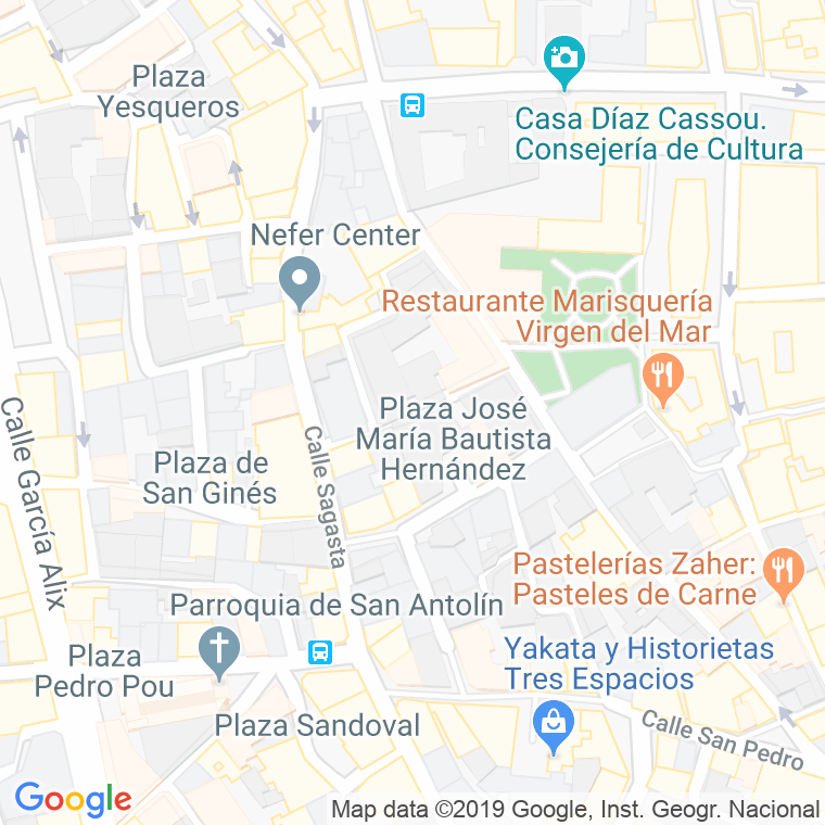 Código Postal calle Aistor en Murcia