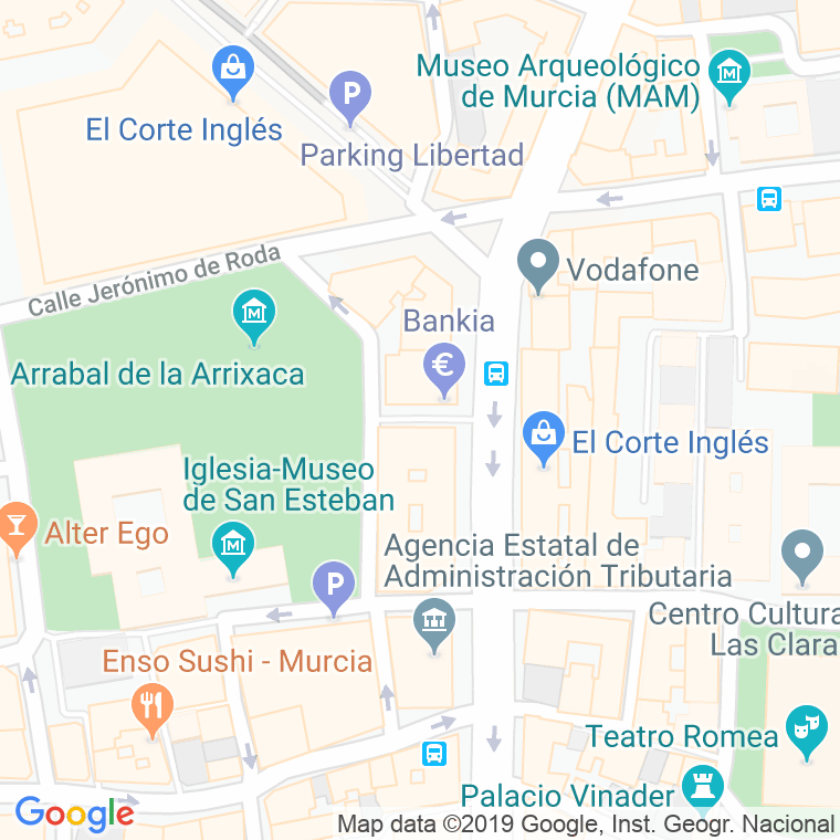 Código Postal calle Almudena en Murcia