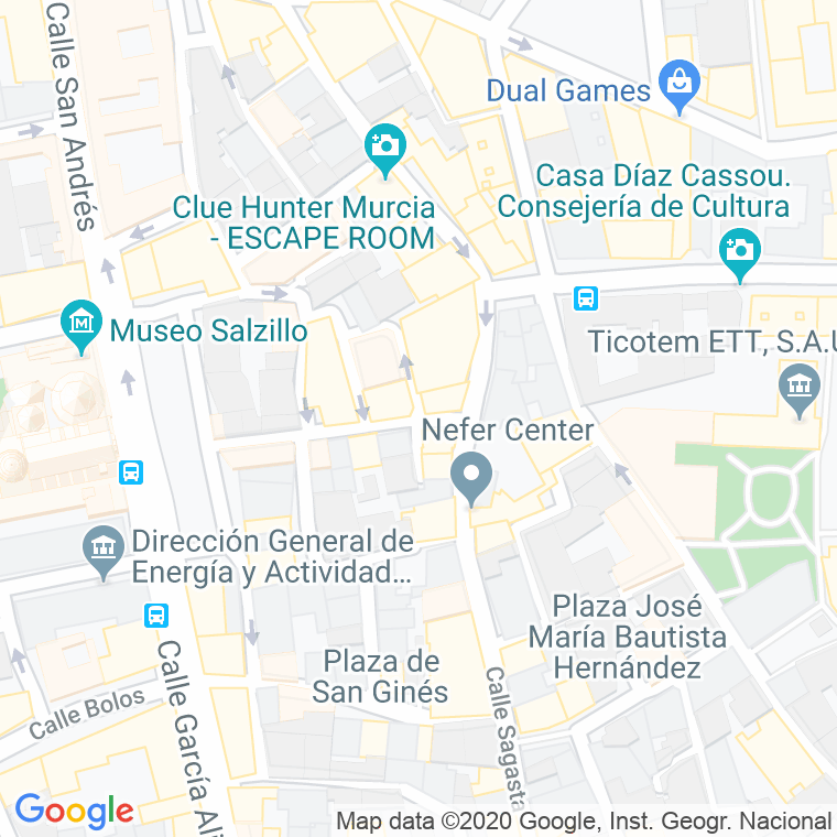 Código Postal calle Hidalgo en Murcia