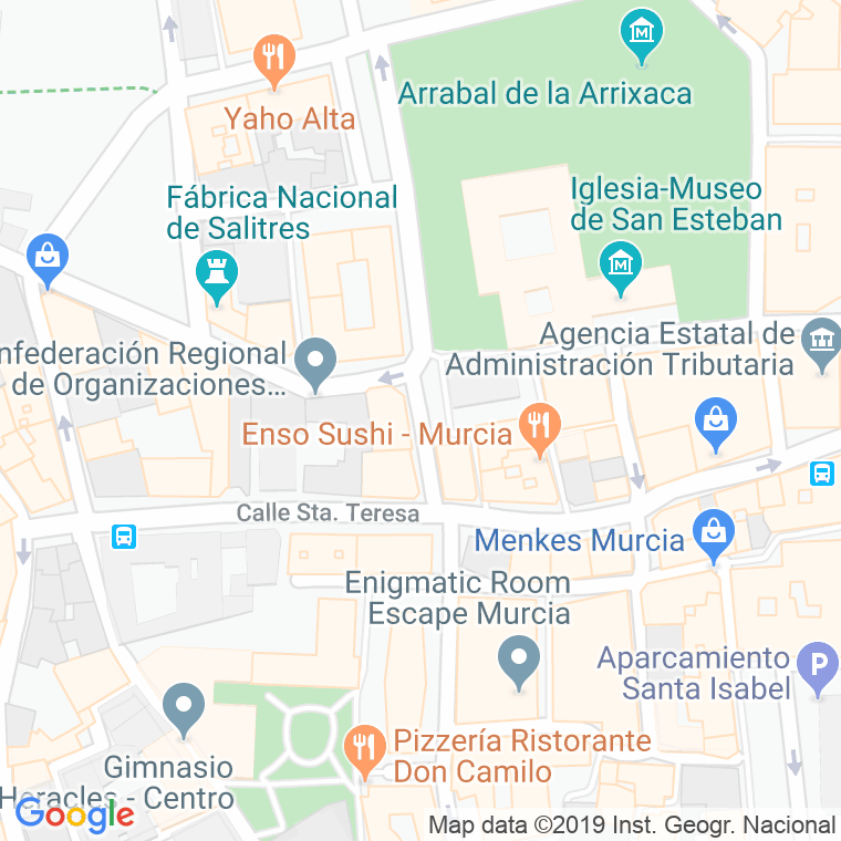 Código Postal calle Luis Braille en Murcia