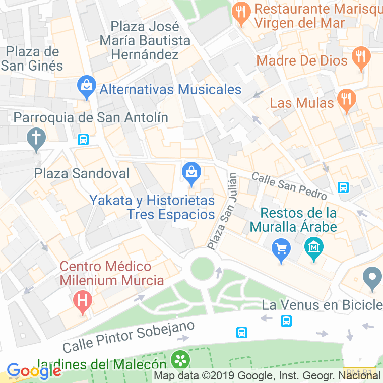 Código Postal calle Manga, La en Murcia
