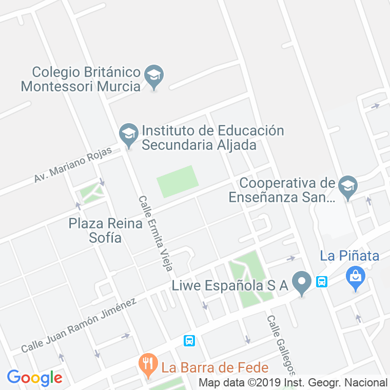 Código Postal calle Cuatro Estaciones (Puente Tocinos) en Murcia