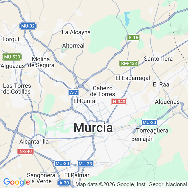 Código postal de Avda Juan Carlos I en Casas del Camino Churra