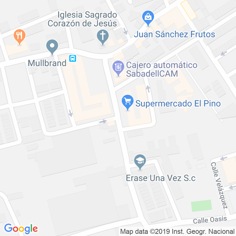 Código Postal calle Colon (Casillas) en Murcia