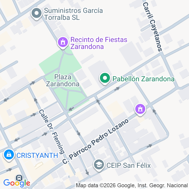 Código postal de Calle Jesus Hernandez Conesa en Zarandona