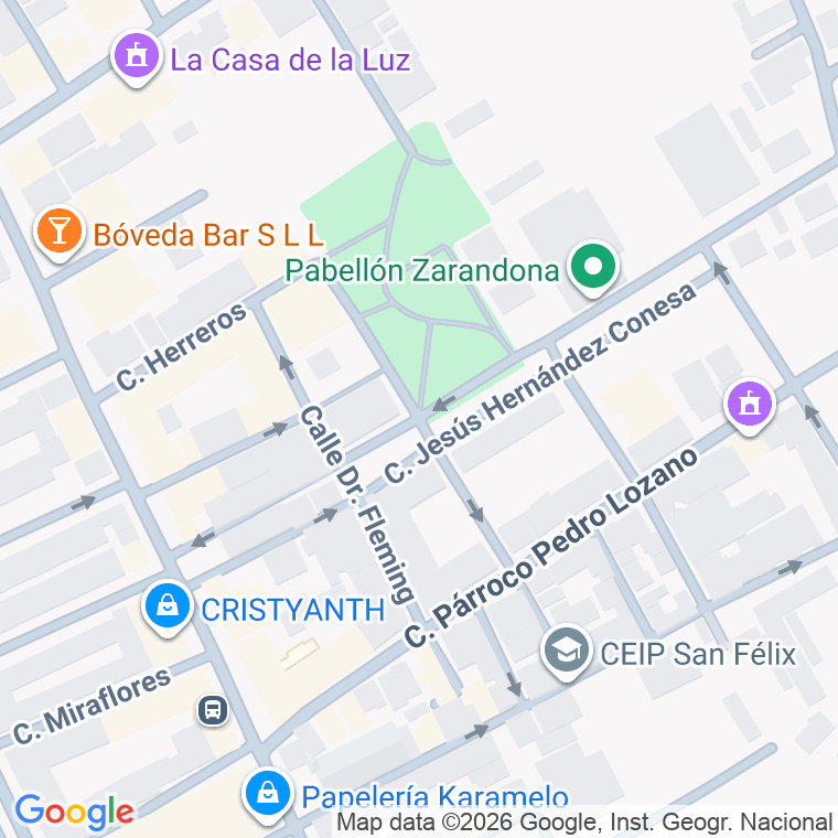 Código postal de Calle Jose Hernandez Sanchez en Zarandona