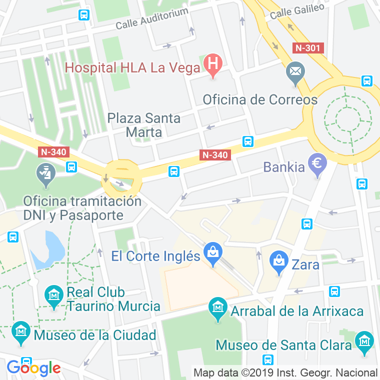 Código Postal calle Batalla De Las Flores en Murcia