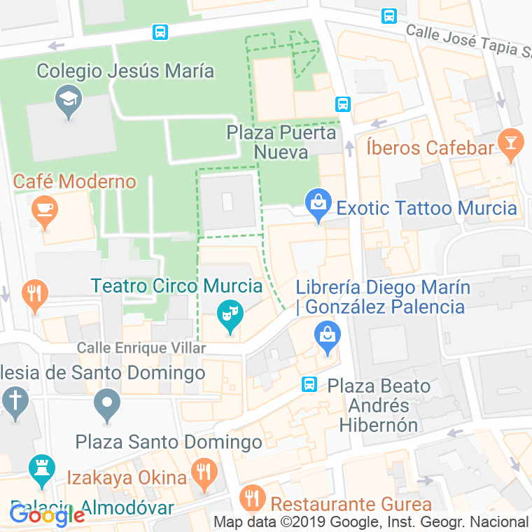 Código Postal calle San Ignacio De Loyola en Murcia