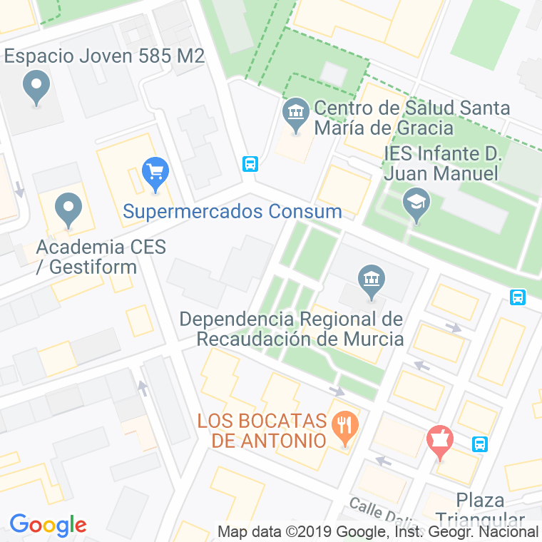 Código Postal calle Arturo Duperier en Murcia
