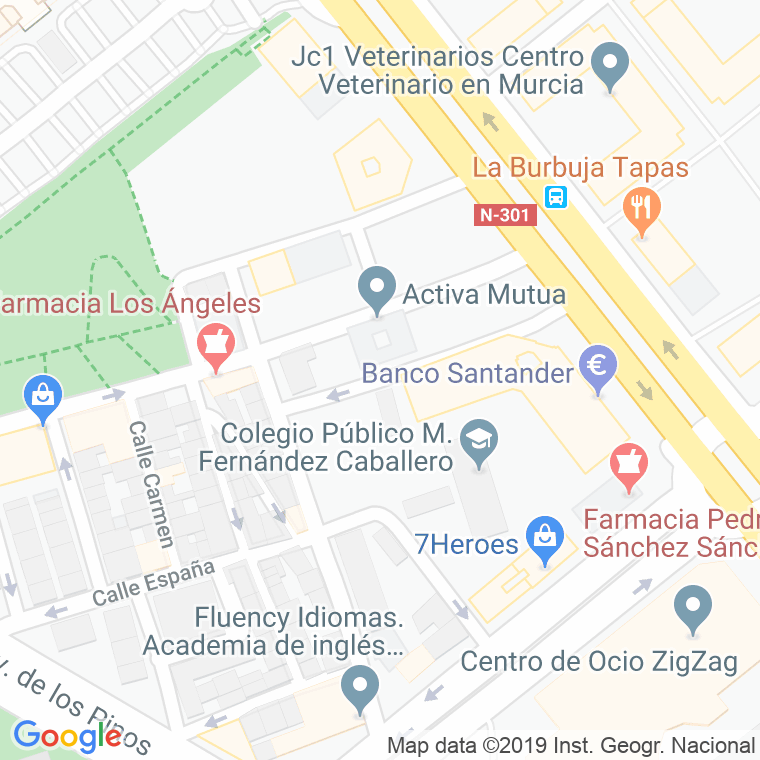 Código Postal calle Baldomero Ferrer "Baldo" en Murcia