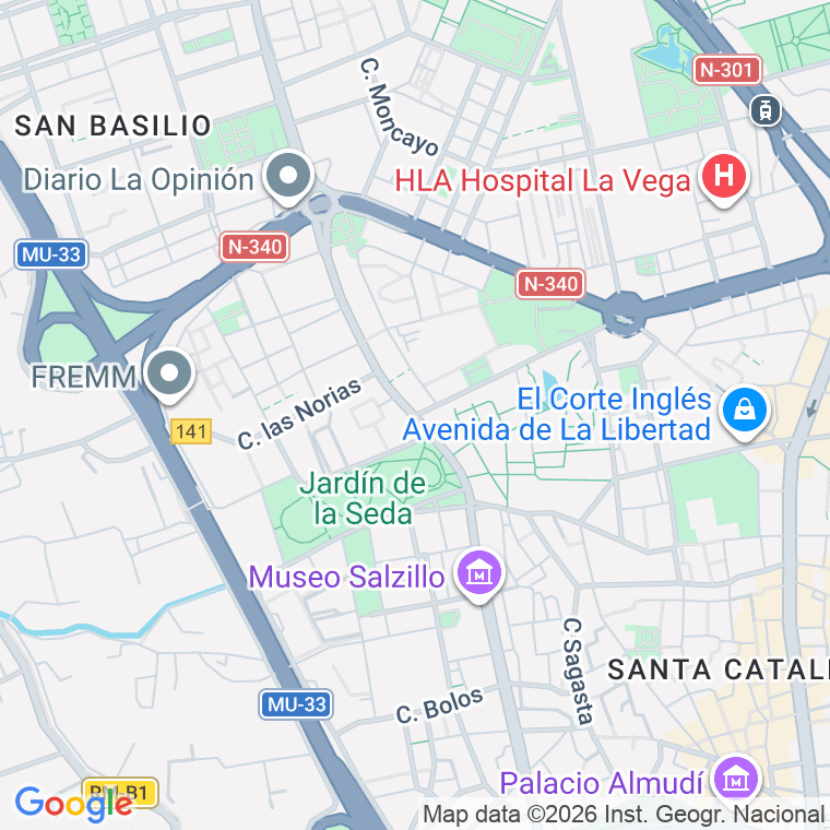 Código postal de San Anton en Murcia