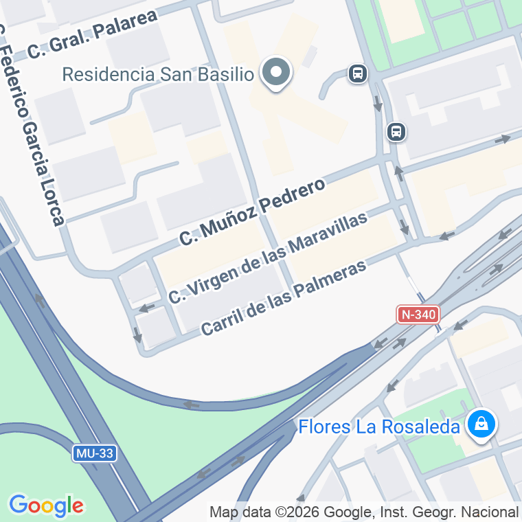 Código postal de Virgen de las Maravillas en Murcia