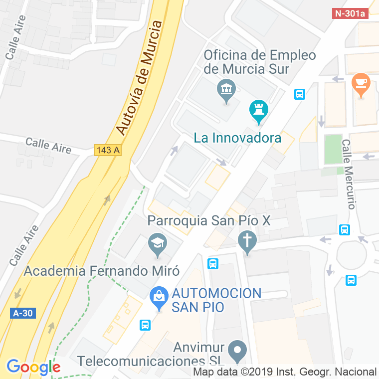Código Postal calle Zaraichico en Murcia