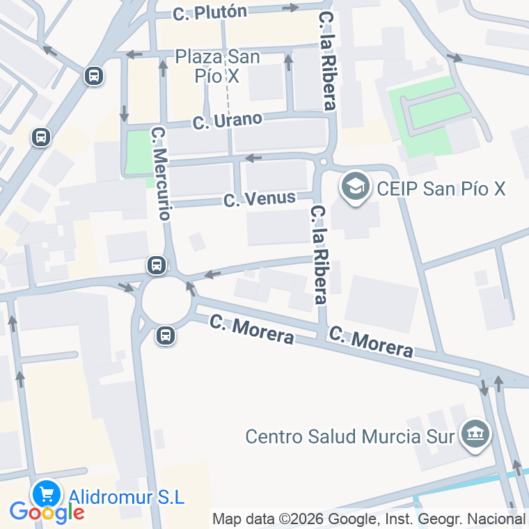 Código postal de Calle Arturo Perez Reverte en San Pio X