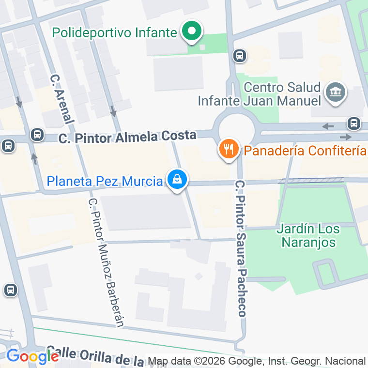 Código postal de Calle Escultor Jose Planes en Infante Juan Manuel
