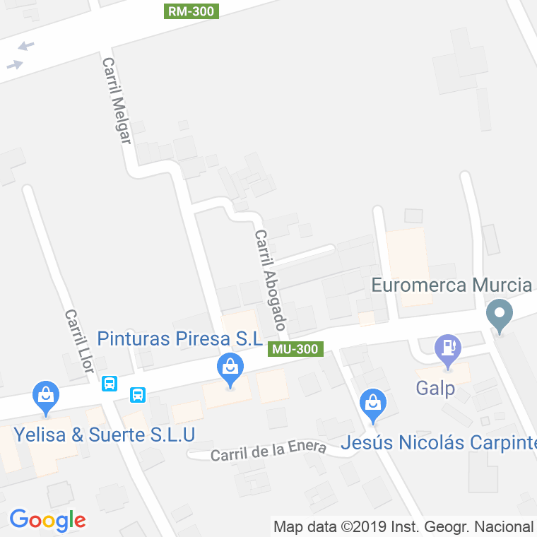 Código Postal calle Abogado (Dolores) en Murcia