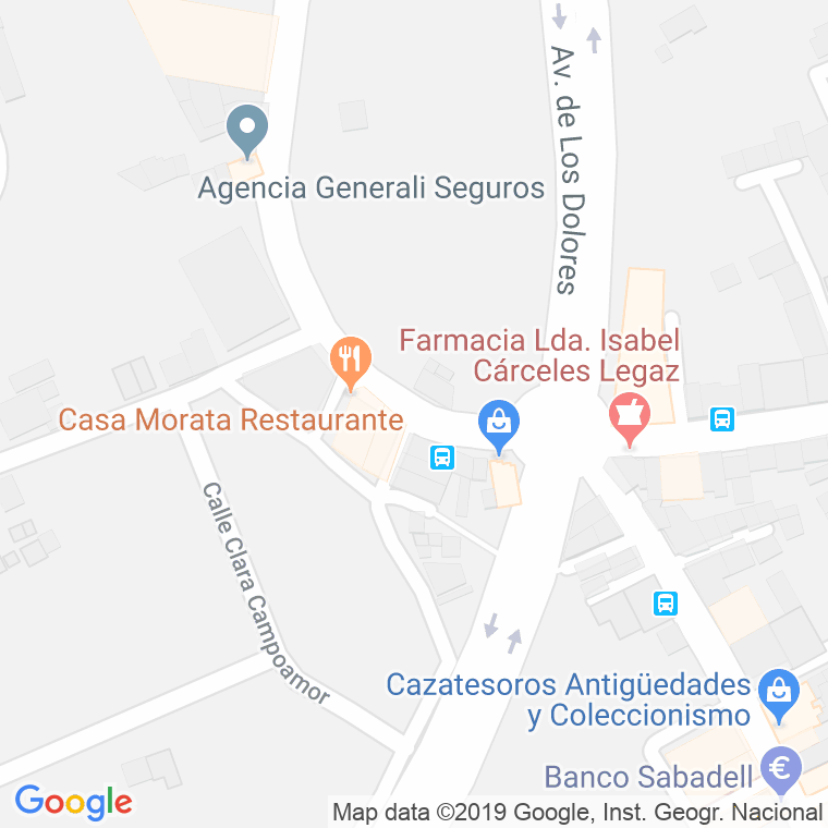 Código Postal calle Cespedes (Dolores) en Murcia