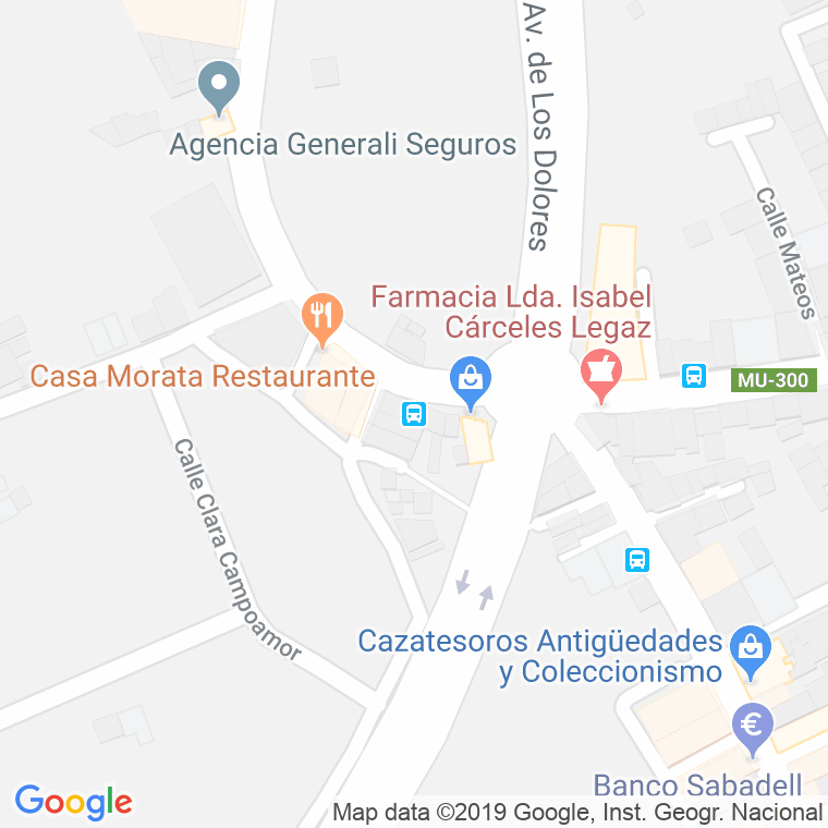Código Postal calle Curruca, La (Dolores) en Murcia