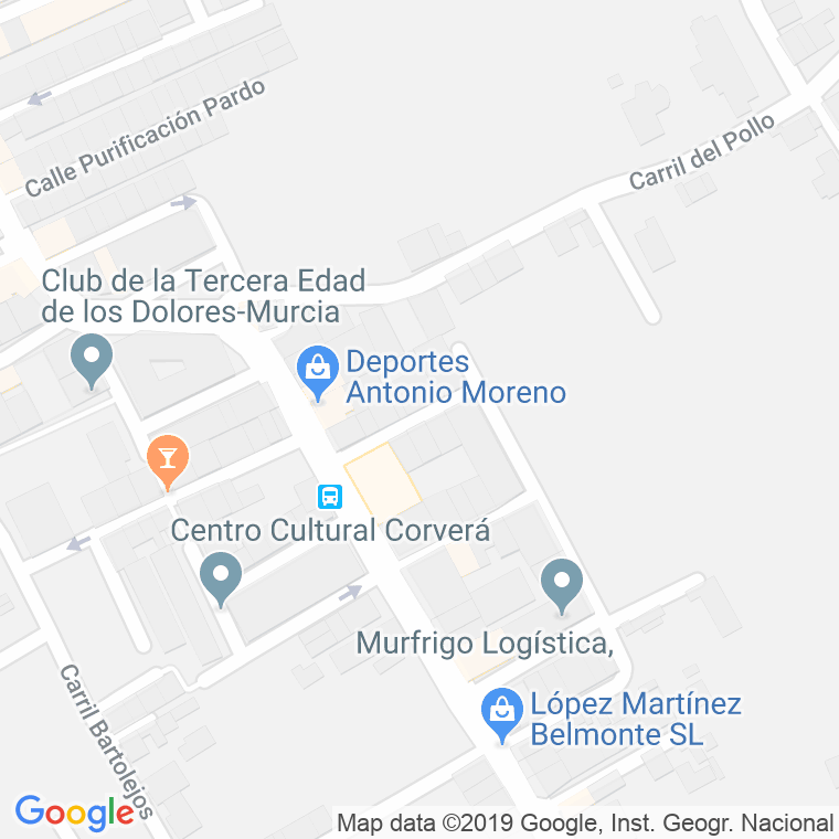 Código Postal calle Levante (Dolores) en Murcia