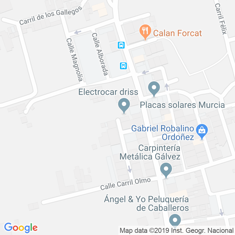 Código Postal calle Alborada (Patiño) en Murcia
