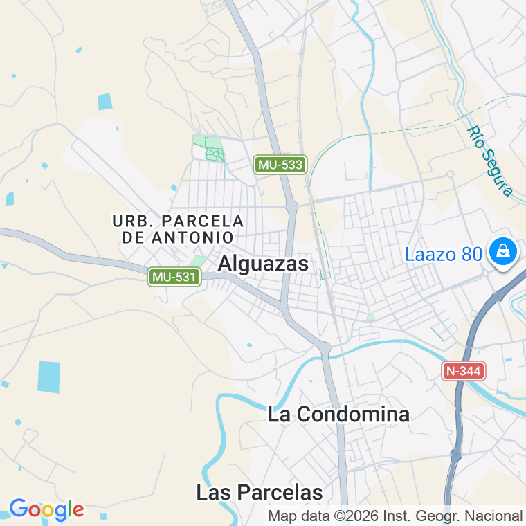 Código postal de Alguazas en Murcia