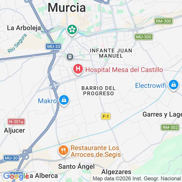 Código postal de San Benito en Murcia