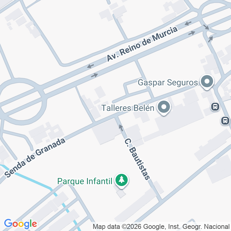 Código postal de Calle Bautistas en Senda de Granada