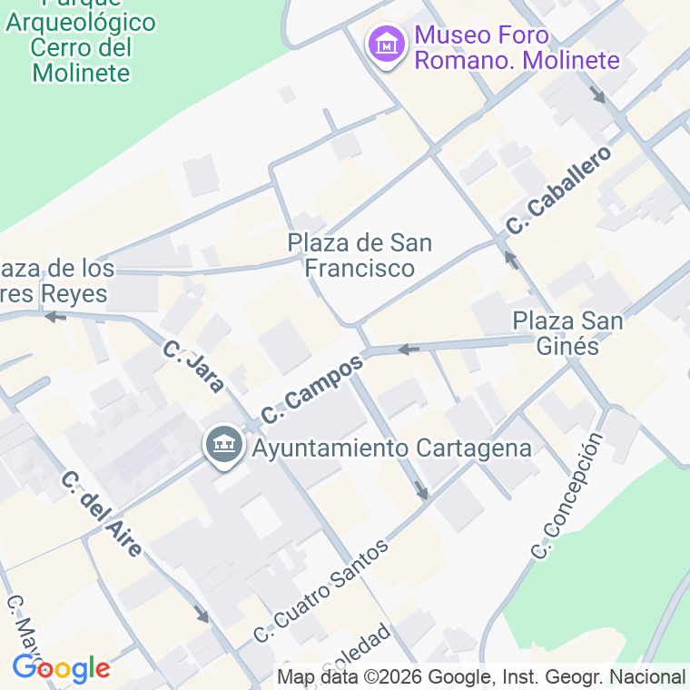 Código postal de Alcolea, Plaza en Cartagena