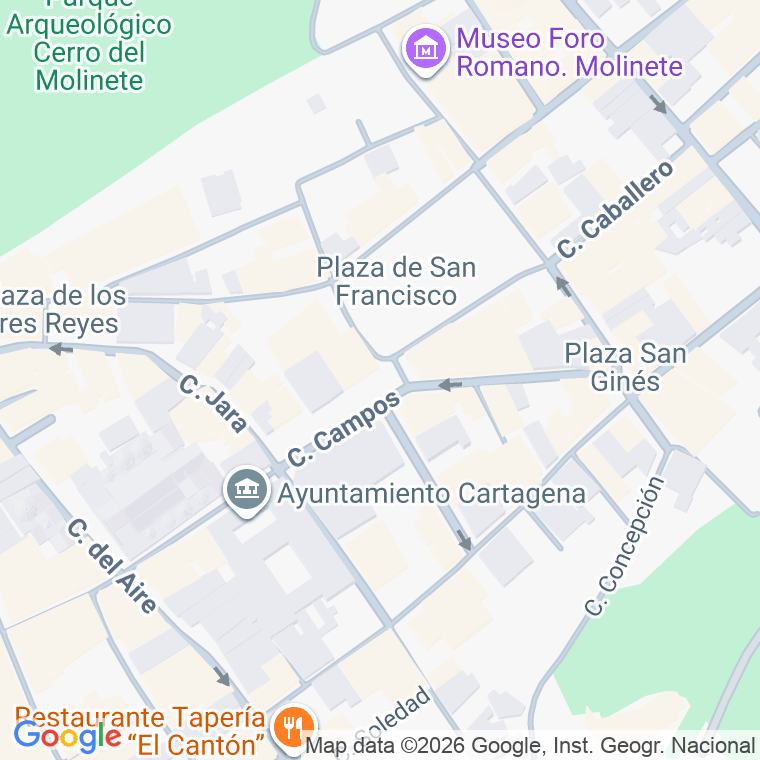 Código postal de Aurora, Plaza en Cartagena