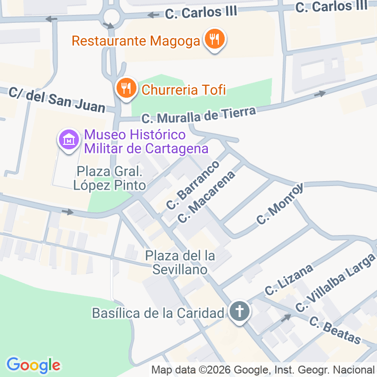 Código postal de Barranco en Cartagena