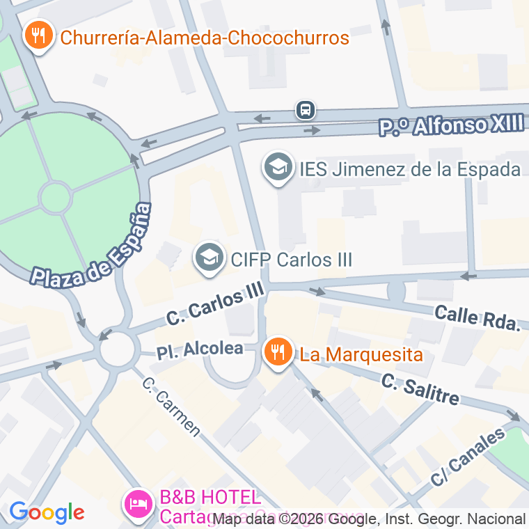 Código postal de Garcia Lorca en Cartagena