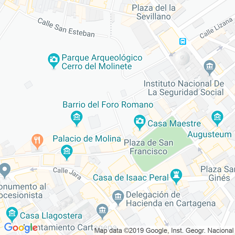 Código Postal calle Ignacio Garcia en Cartagena