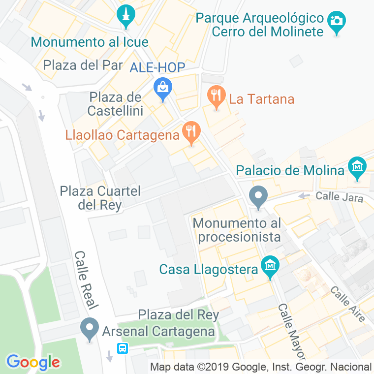 Código Postal calle Intendencia   (Impares Del 1 Al Final)  (Pares Del 2 Al Final) en Cartagena