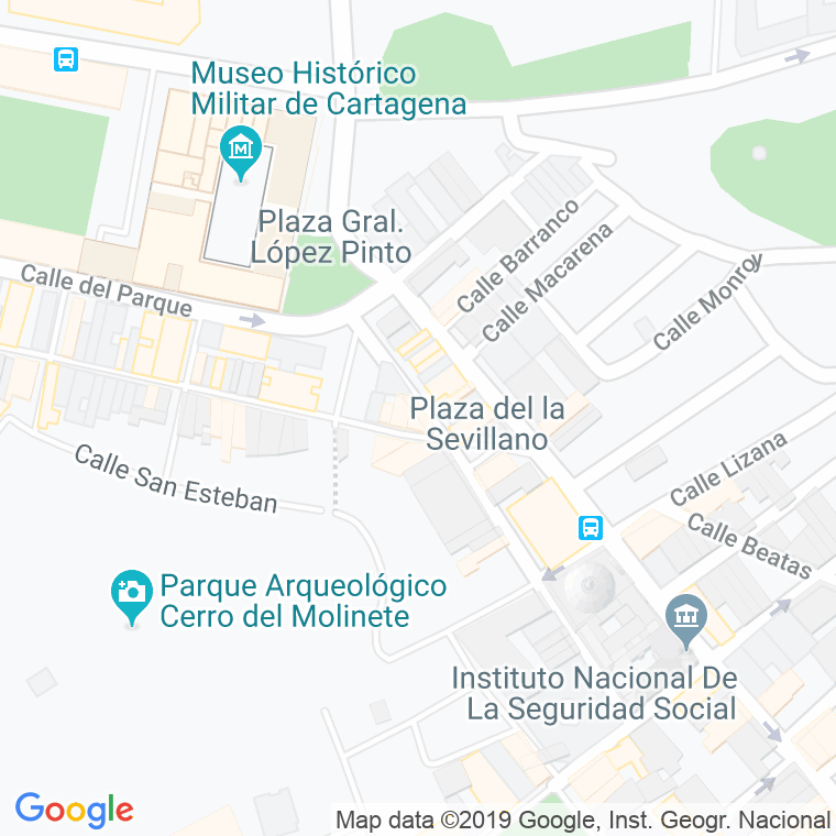 Código Postal calle San Vicente en Cartagena