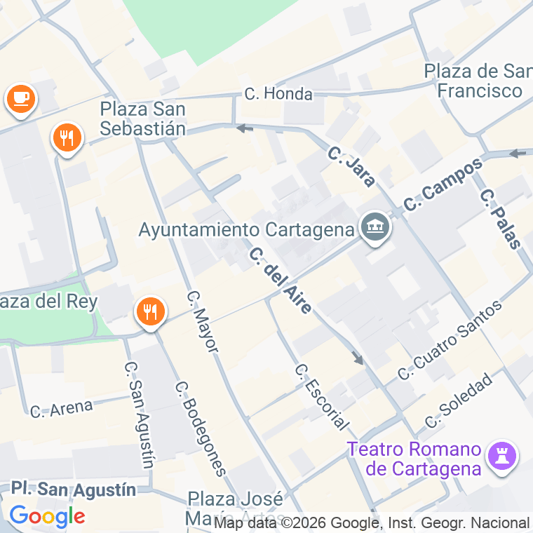 Código postal de Calle Aire (del) en Cartagena