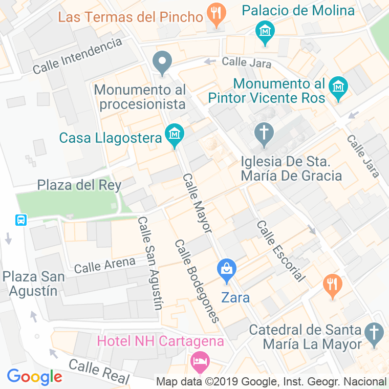 Código Postal calle Mayor (Los Mateos) en Cartagena