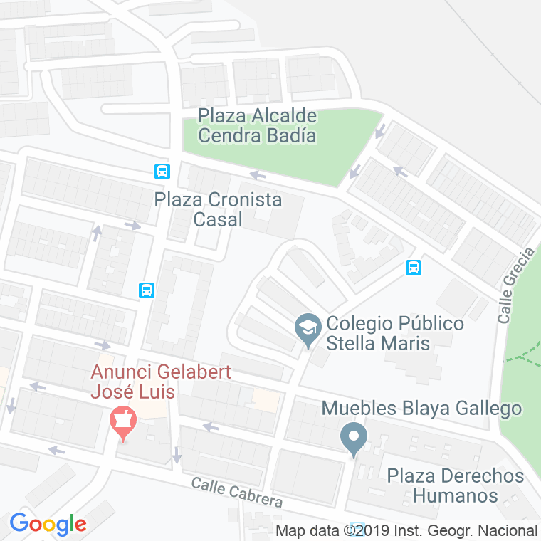 Código Postal calle Alcalde Garcia Vaso en Cartagena