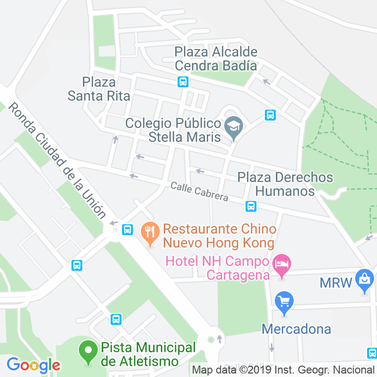 Código Postal calle Cabrera en Cartagena