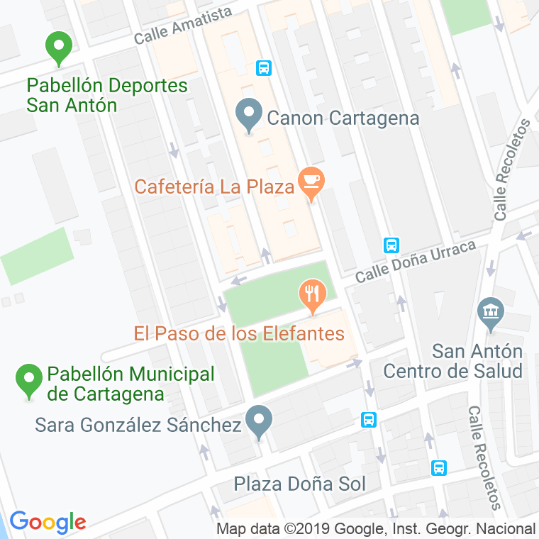 Código Postal calle Doña Juana La Loca en Cartagena