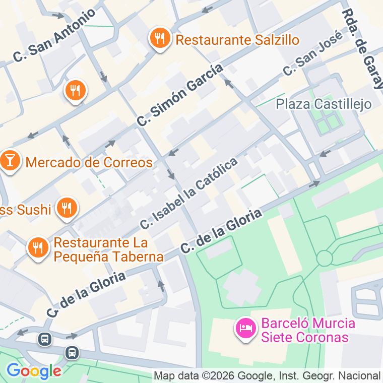 Código postal de Calle Isabel la Catolica en Barreros (los)
