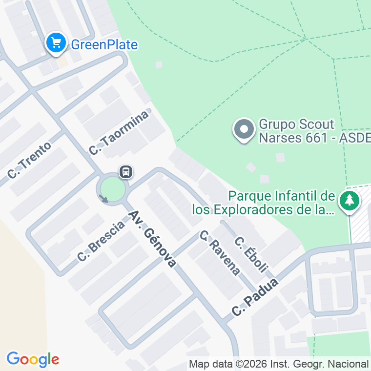 Código postal de Calle Perugia en Poligono de Santa Ana