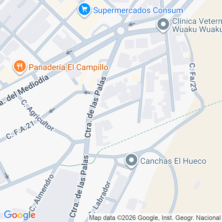 Código postal de Calle Maestros Tejedores en Fuente Alamo