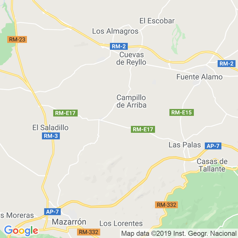 Código Postal de Cañada Seca en Murcia