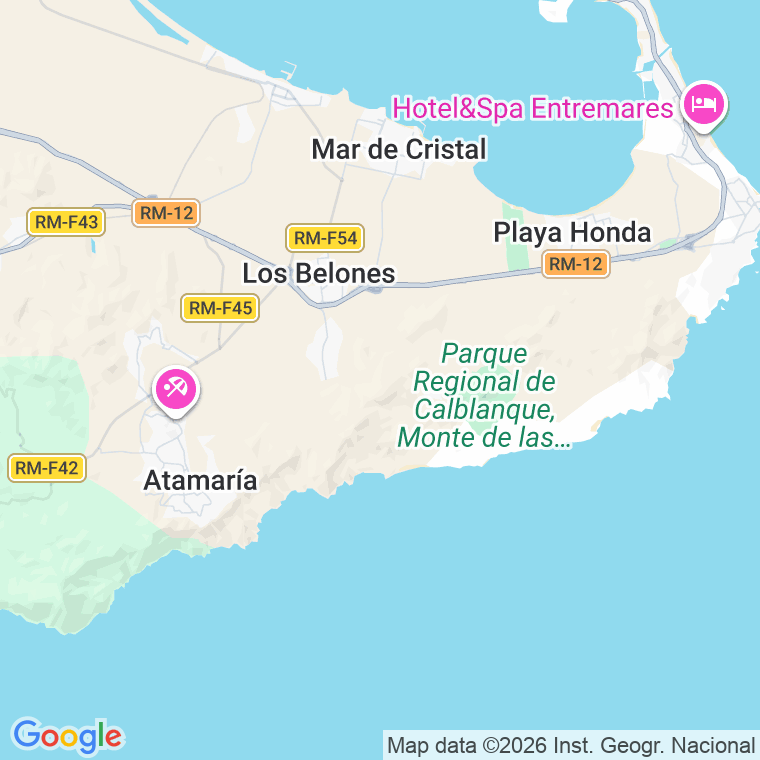 Código postal de Carabineros en Murcia