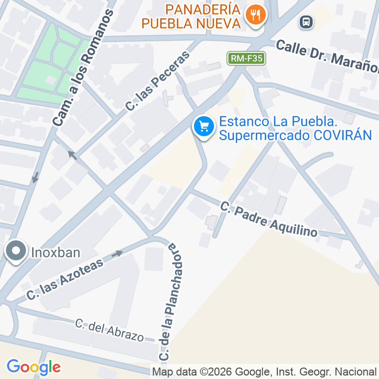 Código postal de Calle Guitarrista (el) en Puebla (la)